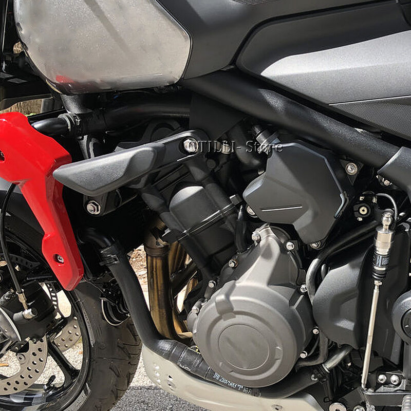 2021 2022 nowa rama motocykla suwak Fairing Guard podkładka chroniąca drzwi przed obiciem Protector spadająca ochrona dla Trident 660 dla TRIDENT 660