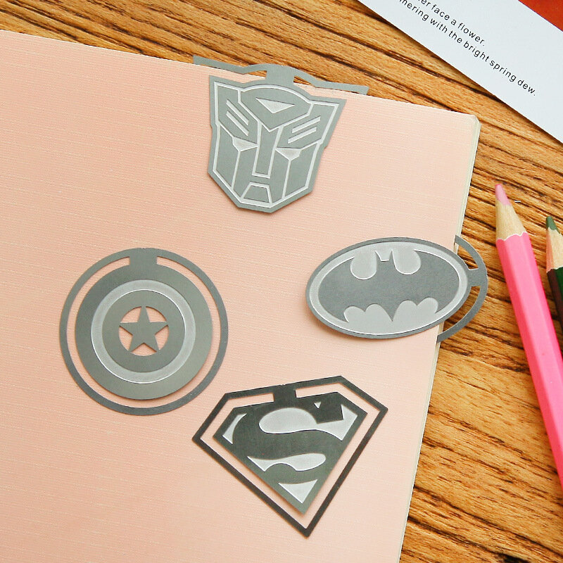 Criativo dos desenhos animados marcadores de livro de metal marcador para livros clipes de papel marcador de presente artigos de papelaria material escolar escritório papelaria