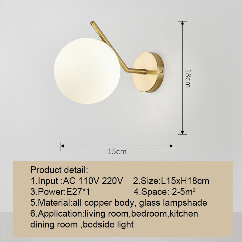 Modern LED Wall Lamp for Living Room Bedroom Bedside Light Dining Room Kitchen Wall Light Indoor Decor Lighting Lustre 110V 220V