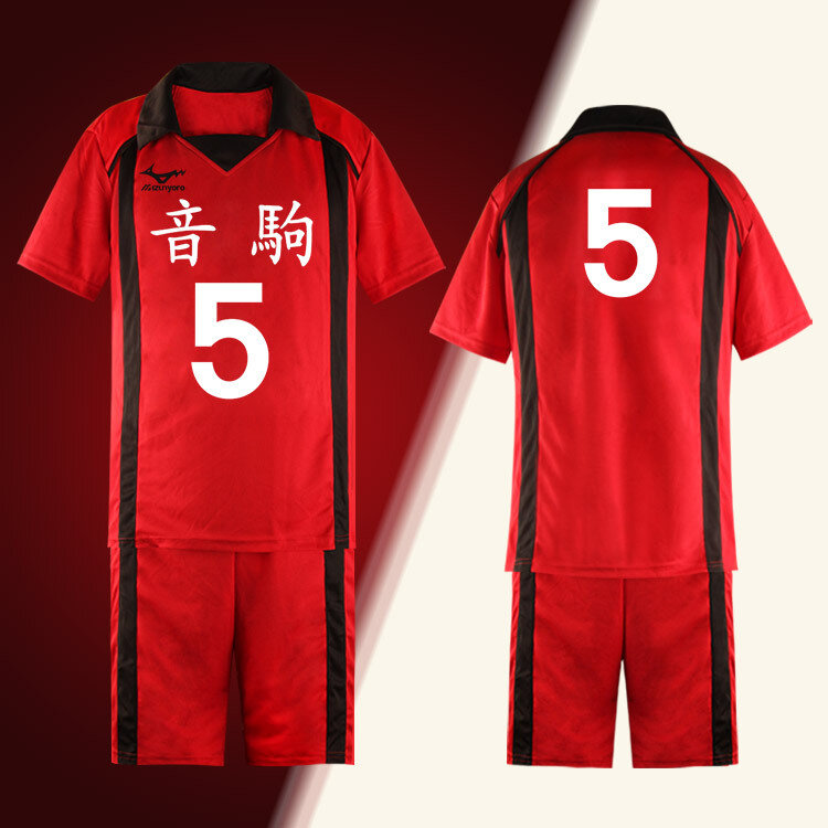 Haikyuu!! Nekoma High School #5 Kenma Kazume Kostum Cosplay Jersey Pakaian Seragam Olahraga Ukuran S-XXXL Gratis Pengiriman