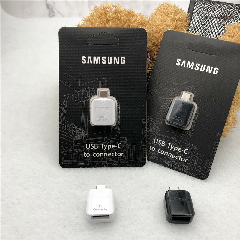 Оригинальный samsung USB 3,1 TYPE C OTG адаптер для передачи данных для Galaxy S8 S9 Plus Note 8 9 A8 2018 поддержка ручка-накопитель/клавиатура/мышь/u-диск