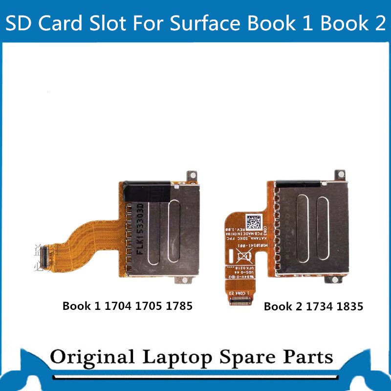 Leitor de slot para cartão sd original para o livro de superfície miscrosoft 1 1703 1704 1705 livro 2 1734 1835 X912289-005 M1010541-001