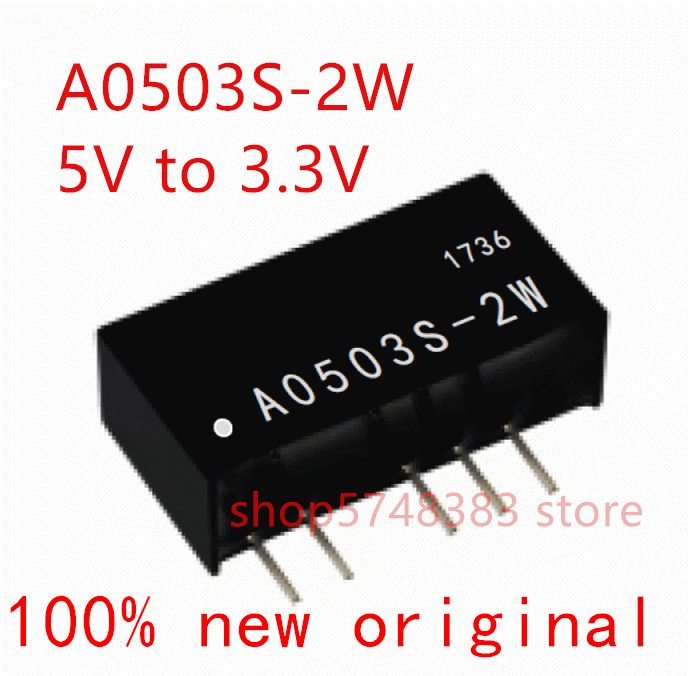 1 قطعة/الوحدة 100% جديد الأصلي A0503S-2W A0503S 2W A0503 5V إلى 3.3V امدادات الطاقة العزلة