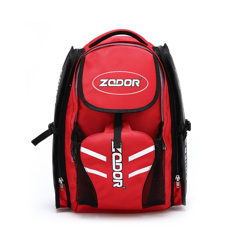 ZODOR-mochila para patines de velocidad, bolsa de transporte diaria impermeable para patines, 4x90, 4x100, 4x110, contenedor azul y rojo, Original