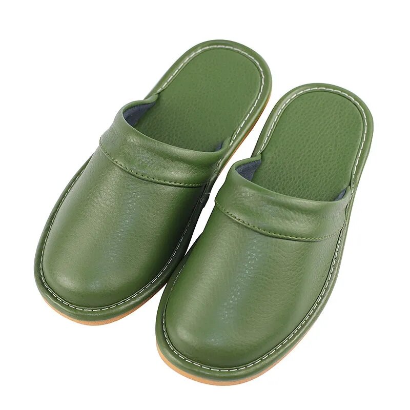 Zapatillas clásicas de piel sintética para hombre, zapatos de interior Unisex, a la moda, Zapatillas de casa impermeables, 2021