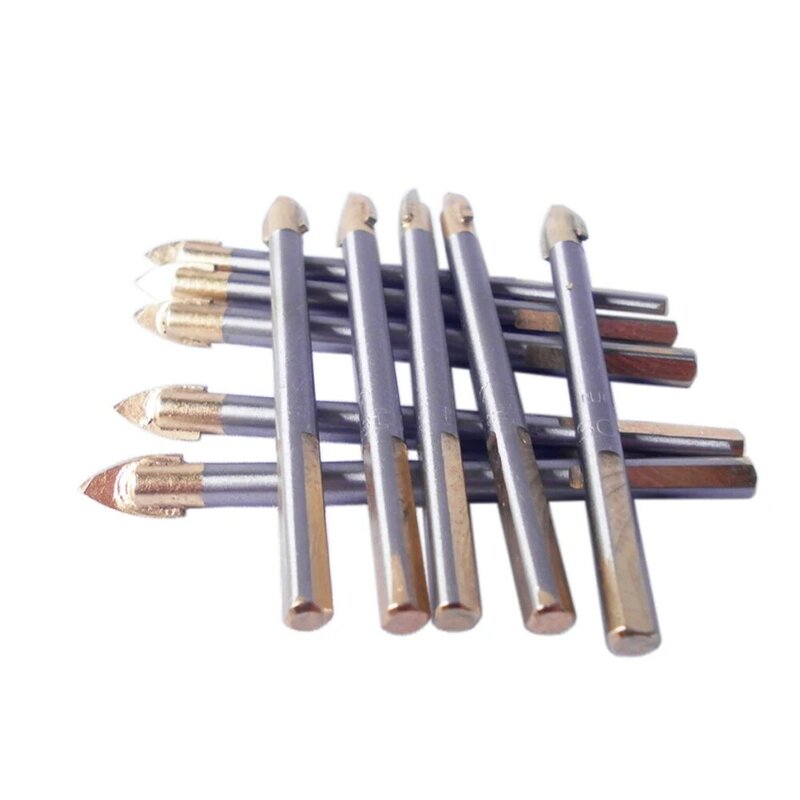 10Pc 6mm Spear Head Drill Bits On Porcelain Ceramic Tile Glass Marble