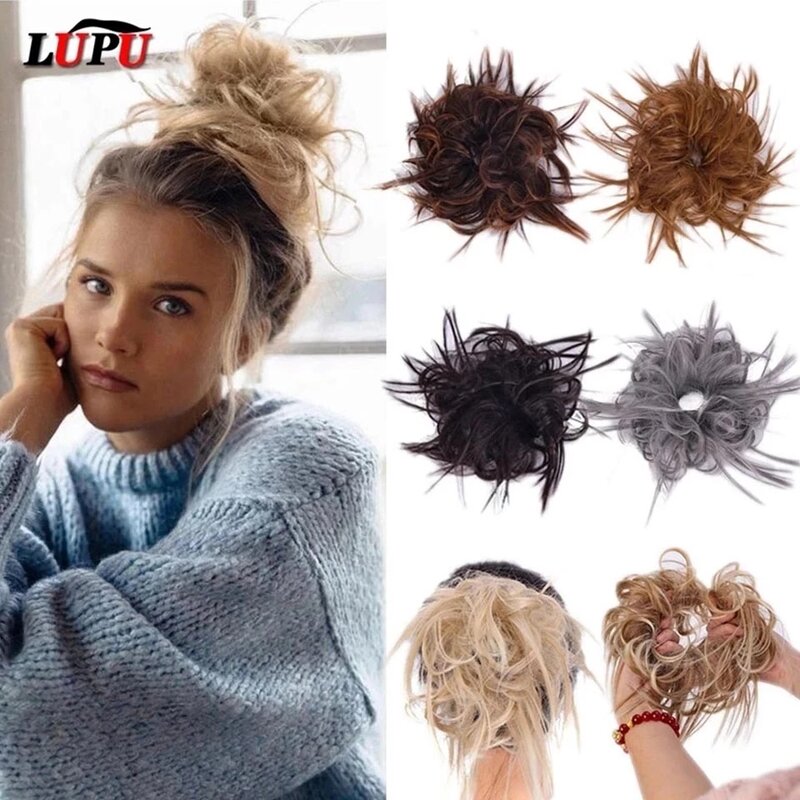 Lupu-人工毛,高温繊維,天然の偽の髪用のゴムバンド