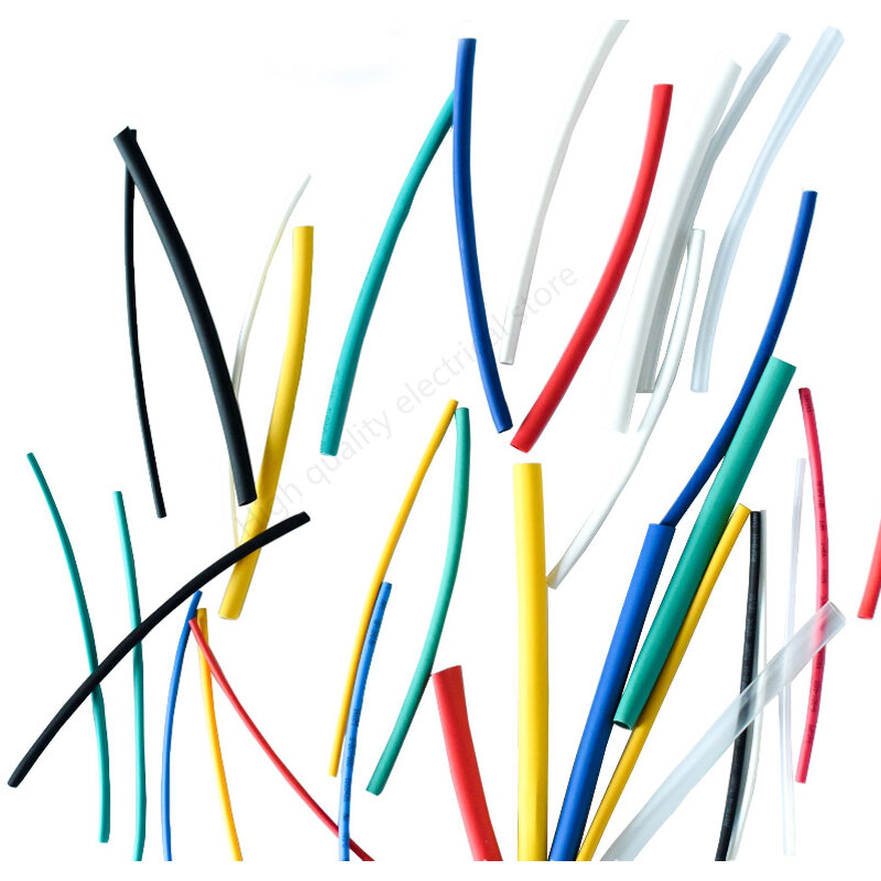 140pcs kit di tubi per cavi elettrici per auto tubi termorestringenti tubi avvolgenti assortiti 7 colori tubi di colore misto guaina avvolgere filo