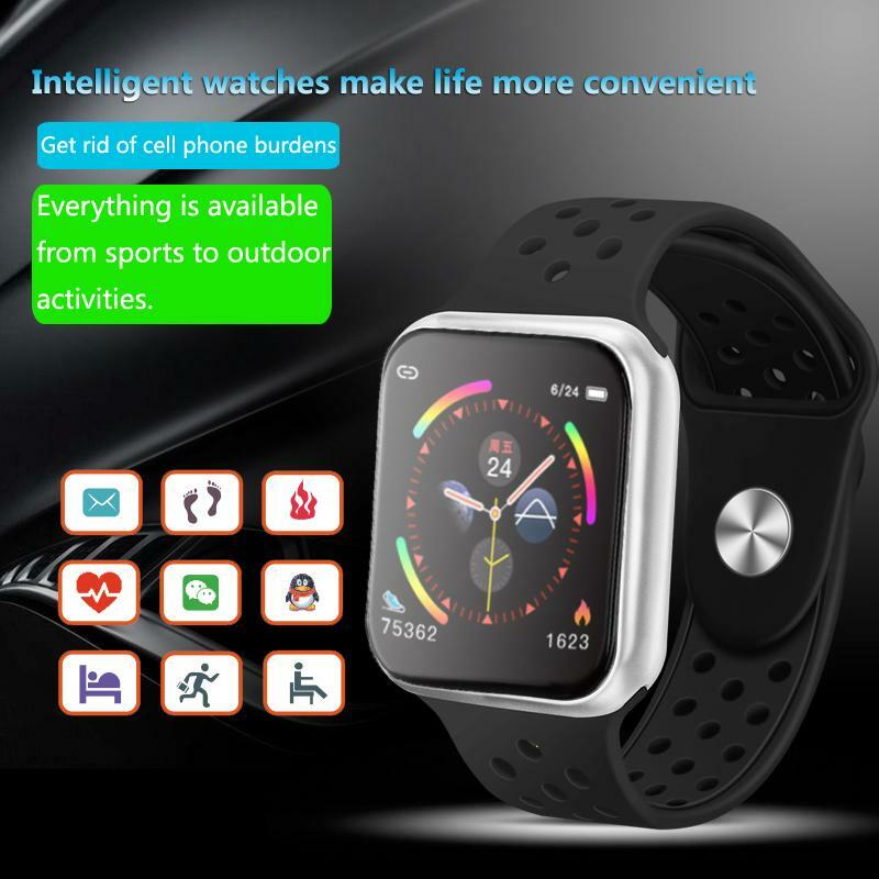 Schermo intero touch F9 smart watch donna uomo impermeabile frequenza cardiaca pressione sanguigna Smartwatch per IOS Android phone pk S226 P68