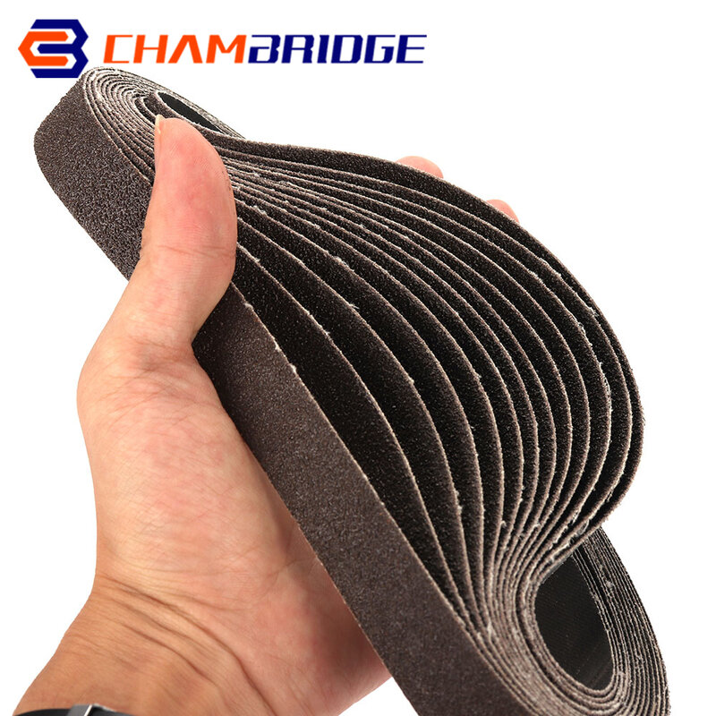 20x520mm lixando cintos definir lixadeira abrasiva cinto 40-800 grit para madeira móveis metal moagem polimento para ar lixadeira