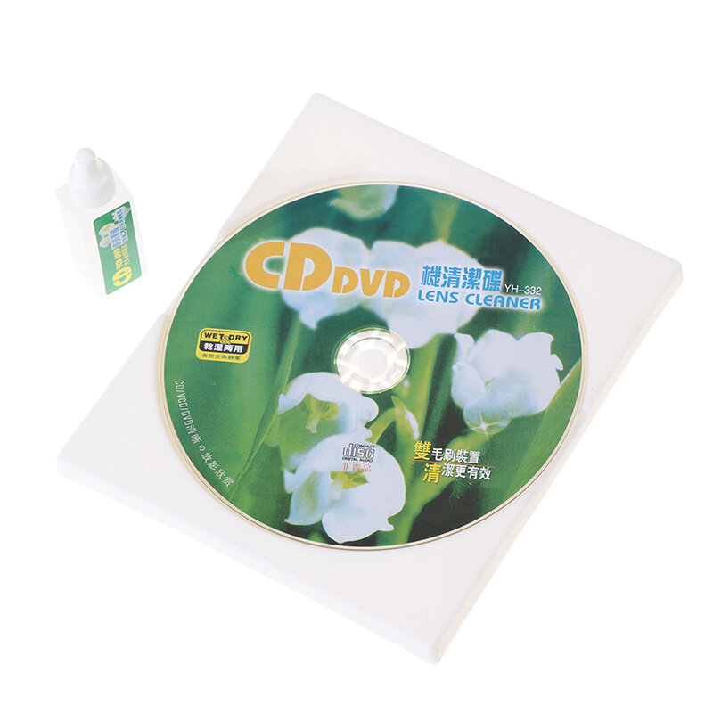 Quente 1 pc cd vcd dvd player lens cleaner poeira sujeira remoção limpeza produtos kit de reparo disco