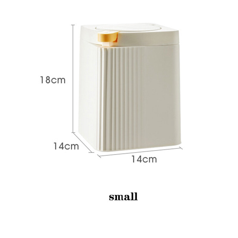 Creative Press Trash can Household Double-Layer Thickened Desktop Trash Can With Lid Bedroom Trash Can