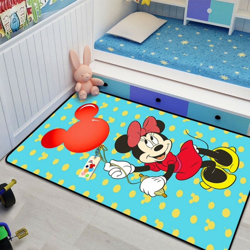 Disney Mickey Baby Play Mat 80x160cm Children Game Mat Carpet Bedroom Kitchen Carpet Indoor Bathroom Mat Play Mat Baby Gym