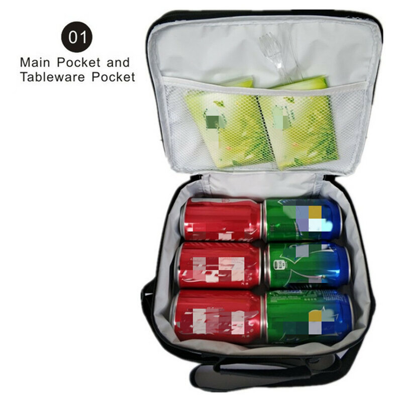 Free Fire сумки для ланча, женский изолированный Ланч-бокс, сумка-холодильник, многоразовая Портативная сумка-холодильник для мужчин, популярная коробка для 3D-игр Bento