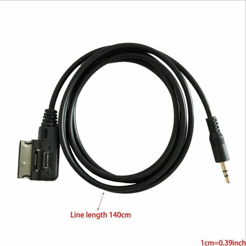 Interface ami mmi para 3.5mm conector macho de áudio auxiliar, cabo adaptador de áudio para audi vw quente