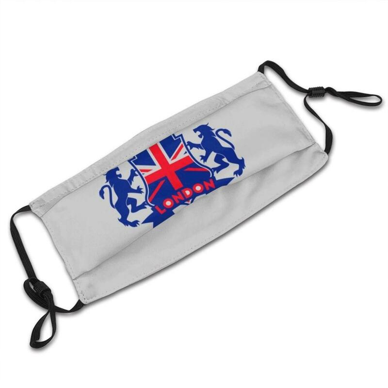 لندن المملكة المتحدة فخر البريطانية شعار علم الاتحاد المملكة المتحدة تذكارية هدية قناع القماش قابلة لإعادة الاستخدام طباعة تصفية قابل للغسل لندن