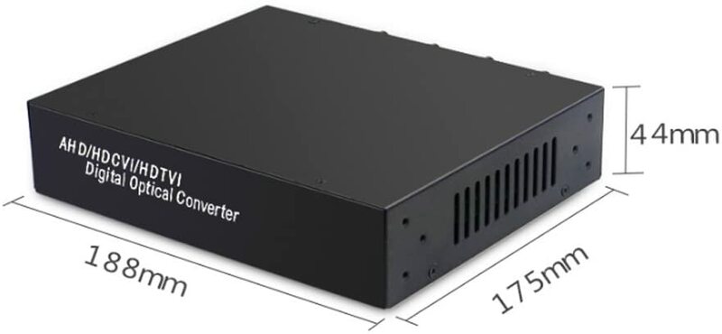 Convertisseur de média vidéo sur Fiber optique, 8 canaux, avec données RS485, pour CCTV HD 1080P 960p 720p CVI TVI AHD caméras