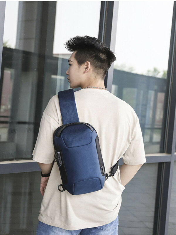 Летняя мужская нагрудная сумка 2021, Модная красочная Мужская спортивная сумка через плечо из ткани Оксфорд, роскошная мужская сумка