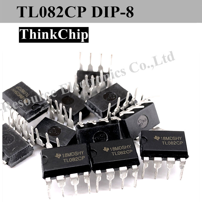 (10 pces) tl082cp dip-8 tl082 tl082cdip8 JFET-INPUT amplificadores operacionais