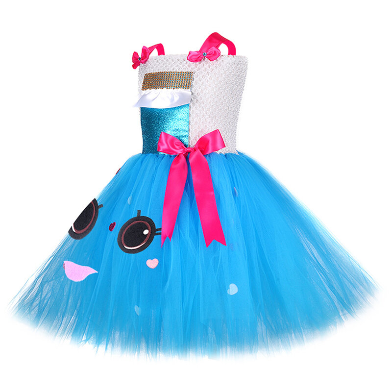 Cute Chocolate Bar Tutu Dress for Baby Girls Birthday Halloween Costumes for Kids Girl Cartoon Candy Dresses with Bow Headband