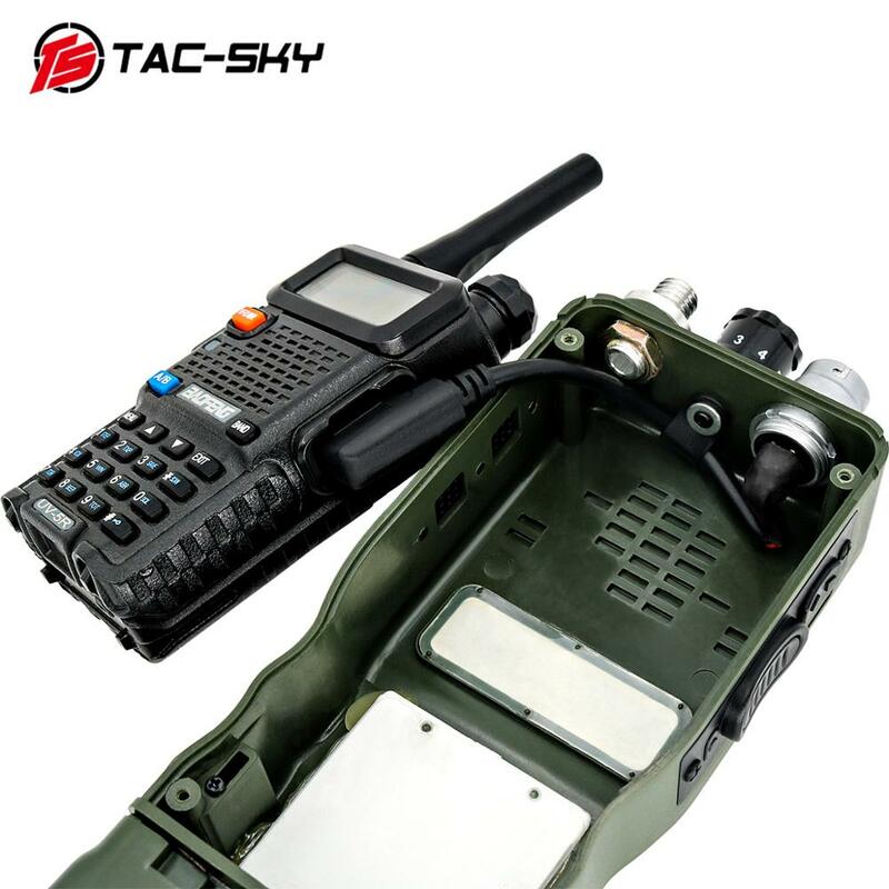 Conector de walkie-talkie DIY, adaptador de enchufe de 6 pines a Kenwood, AN/PRC 148 152 152A, U 283 TAC-SKY/U, U-283