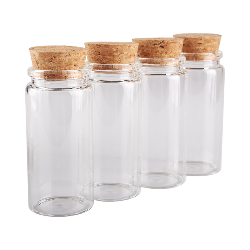 Стеклянные бутылки с пробковыми крышками, 3 шт., 60 мл, 37*80 мм, банки для специй, стеклянные сосуды, бутылки для конфет, свадебные сувениры