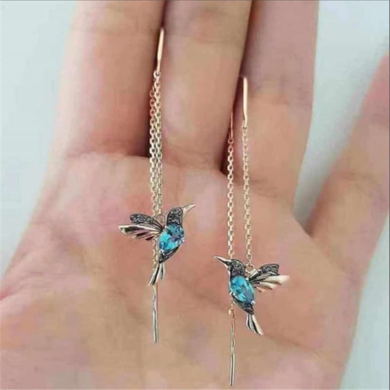 Neue Art Und Weise Kleine Vogel Drop Lange Hängende Ohrringe für Frauen Elegante Mädchen Quaste Ohrring Stilvolle Schmuck Persönlichkeit Geschenk