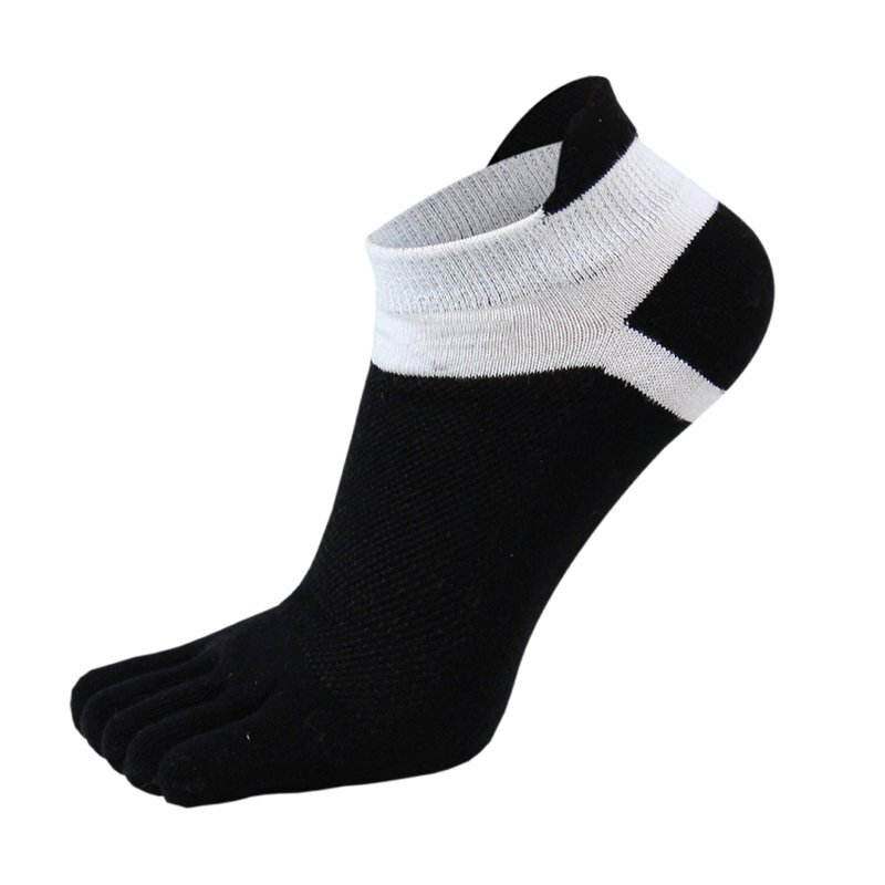 Calcetines de algodón transpirables para hombre, medias deportivas para correr, ciclismo, 5 dedos, para exteriores, 1 par, 38-43