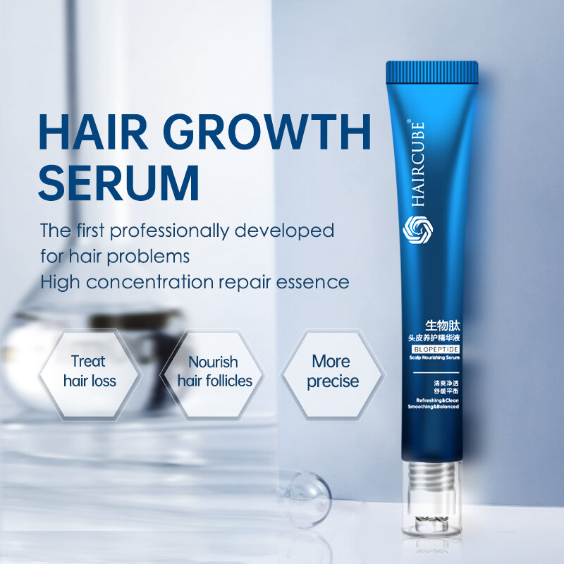 HAIRCUBE leczenie wzrostu włosów dla kobiet/mężczyzn Anti utrata włosów Essence Oil pielęgnacja skóry głowy Serum szybki wzrost włosów Biotech Essential Oil