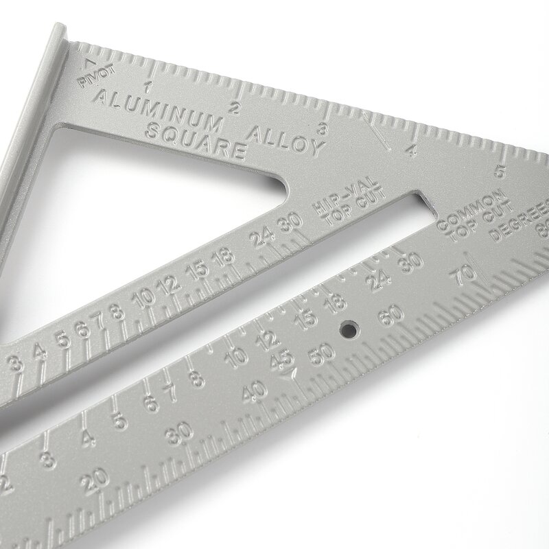 Drawing Tool Triangle Ruler Carpenter Square Speed Square Layout Tool Measurement Tool Triangle Ruler Aluminum Alloy 45° 90°