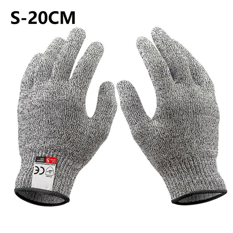 耐久性のあるカット耐性手袋、実用的な麻灰色の高レベル5、実用的、耐久性、高品質、新ブランド