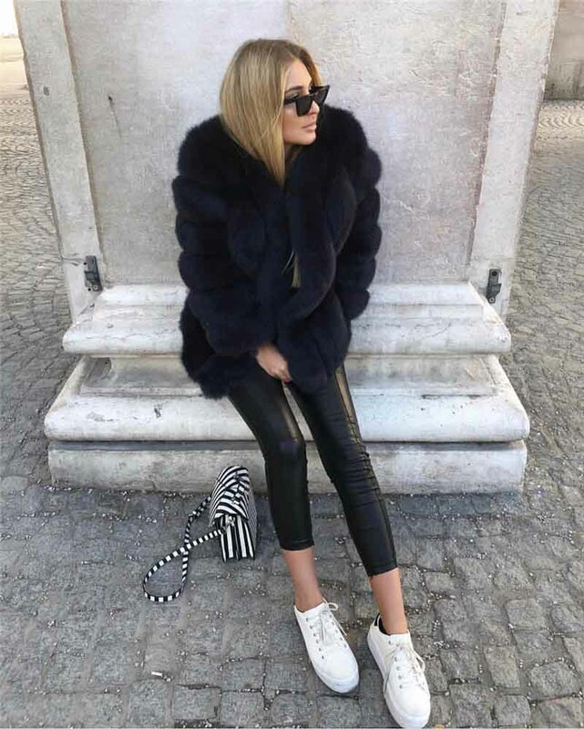 Casaco de pele de inverno feminino roupas femininas de alta qualidade do falso casaco de pele de raposa 2020 novo outono engrossar quente longo casacos