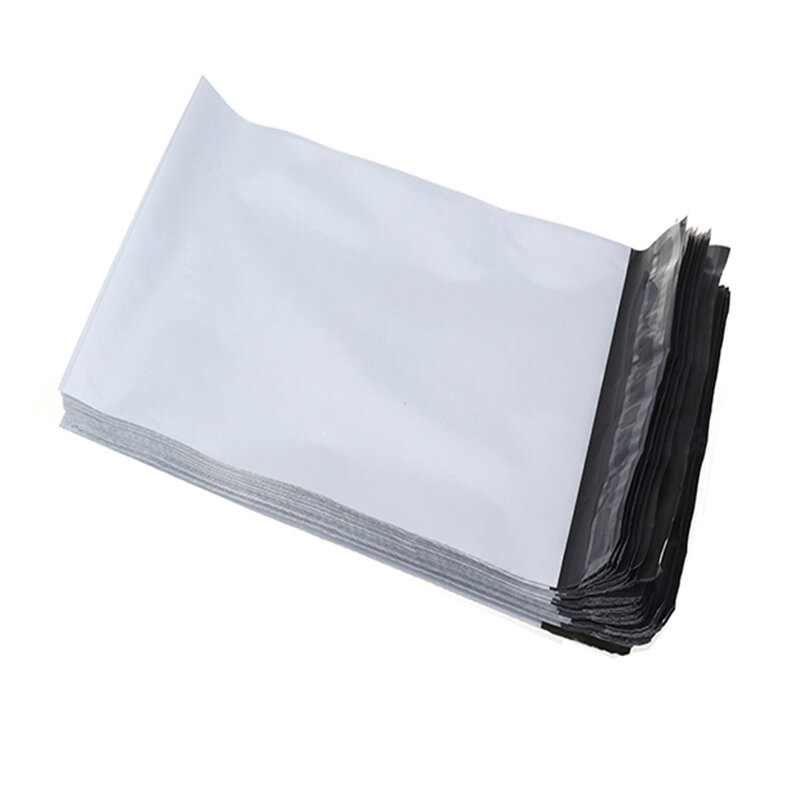 50pcs White Poly Mailer Envelopes Shipping Bags Courier Envelopes with Self Adhesive, Waterproof and Tear-proof Postal Bags