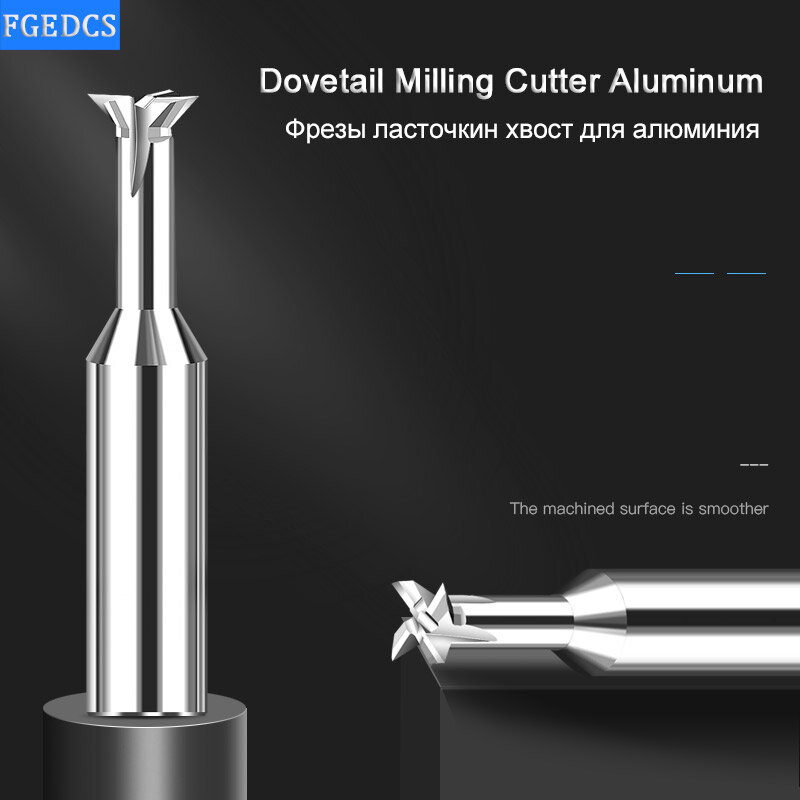 Hrc 55 ° Hardmetalen Zwaluwstaart Frees Aluminium End Mill Cnc Gereedschap 45 75 60 Graden 4Mm 10mm 12Mm Metal Tool Router Bit