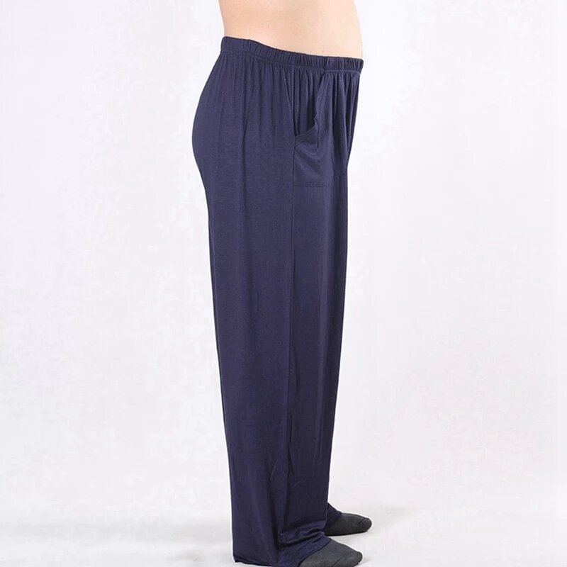 Брюки мужские эластичные из модала, свободные Дышащие Мягкие штаны для сна, модель 70 80 xl, домашняя одежда, весна-лето