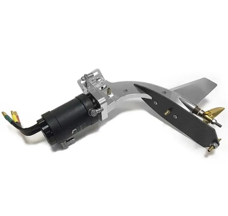 TFL Simulation Inboard Stern Drive system with Turn Steering function w/ 3674 KV2075 motor / Copper Propeller for RC Boat