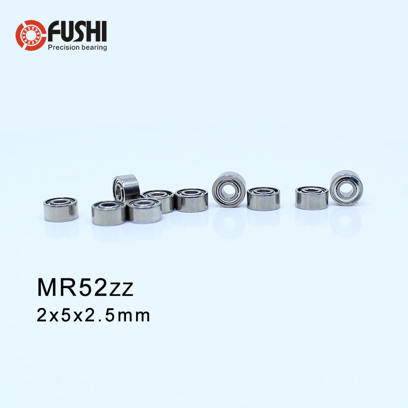 MR52ZZ-ABEC-1, 500 piezas, 2x5x2,5mm, rodamientos en miniatura, MR52 ZZ