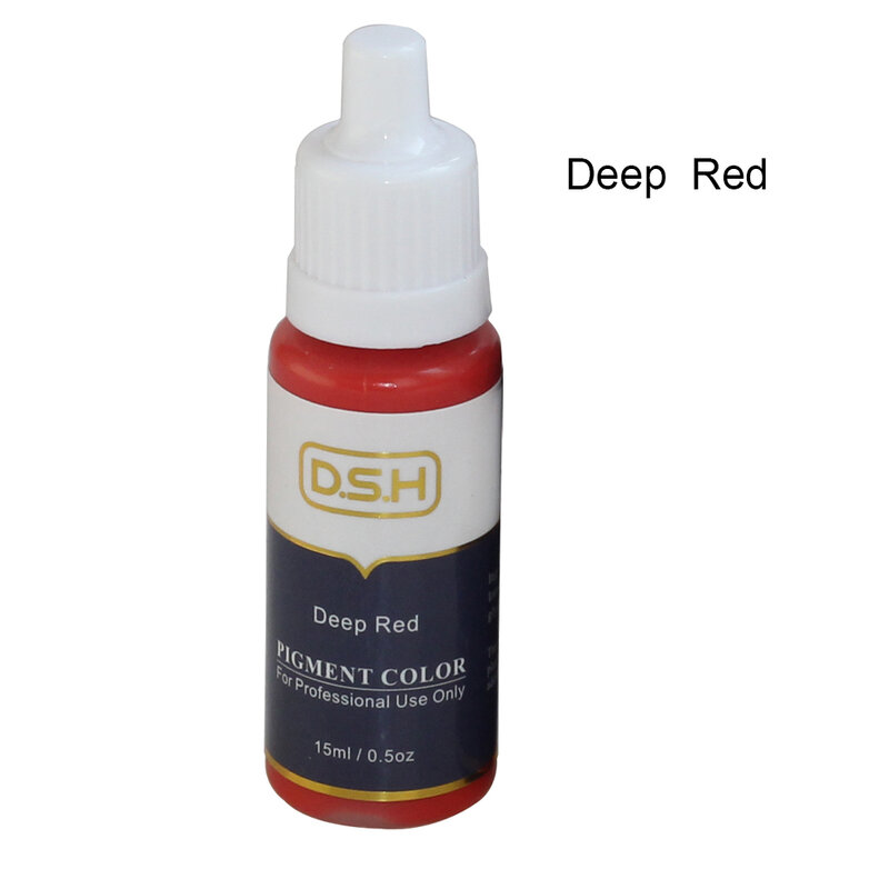 1 pz 15ml DSH marca importazione trucco permanente micropigmento tatuaggio inchiostro pigmento per sopracciglio Eyeliner arti caffè chiaro colori rossi