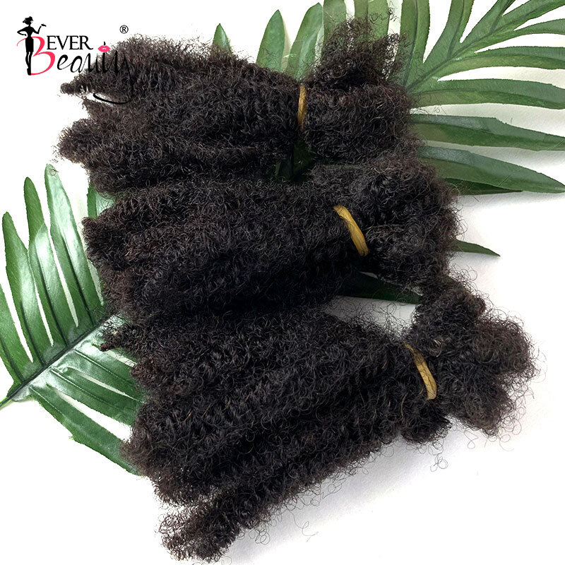 Mongol afro kinky cabelo encaracolado em massa pacotes de cabelo humano para trança crochê 100 g/pc tranças de cabelo sem trama remy nunca beleza