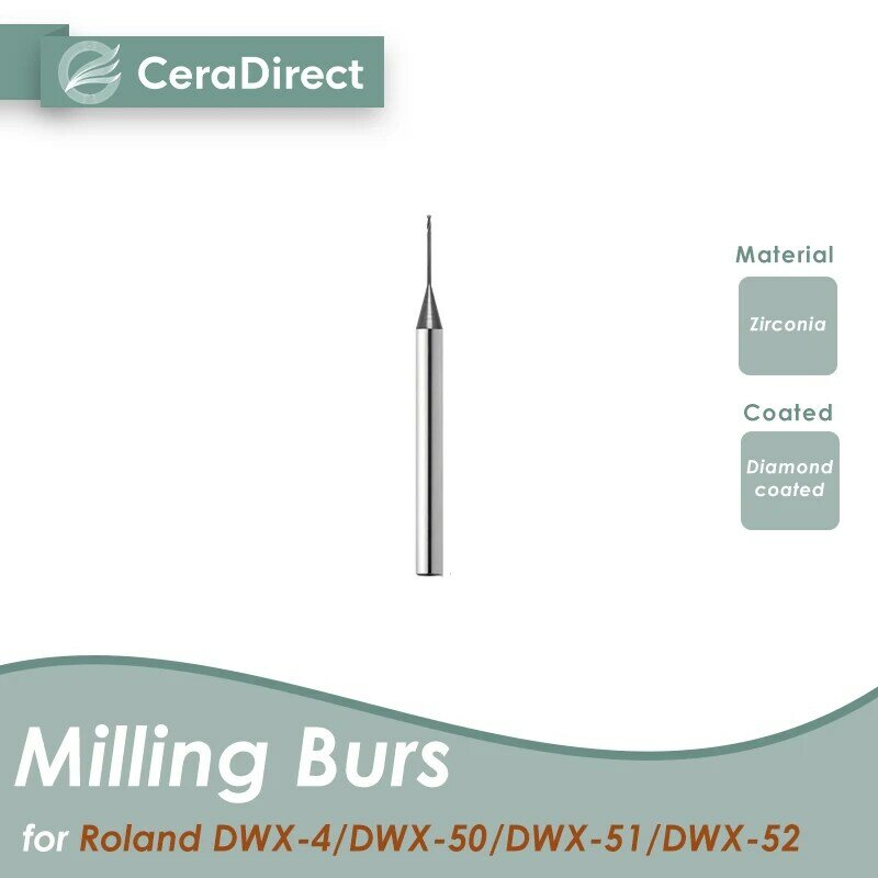 Milling Burs for Roland DWX-4 DWX-50 DWX-51 DWX-52 Milling Machine (2Pieces)