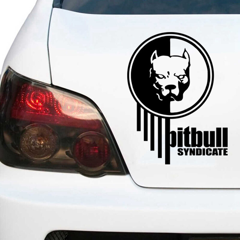 CS-517 # Pit bull aufkleber lustige auto aufkleber und aufkleber weiß/schwarz vinyl auto auto aufkleber wasserdicht aufkleber auf lkw stoßstange