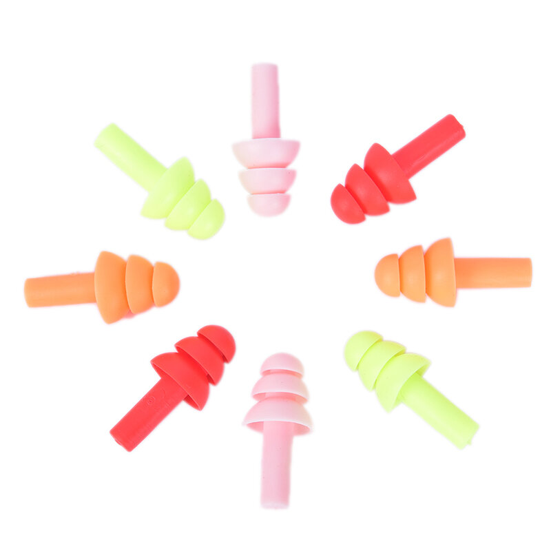1/20pair Comfort Earplugs Noise Reduction Silicone Soft Ear Plugs Swimming Silicone Earplugs Protective For Sleep
