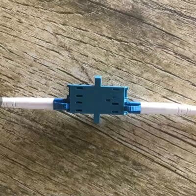 Lc acoplador de fibra duplex sm mm om3 om4 om5 ftth acoplador verde azul cinza aqua magenta optica fibra conector fonte da fábrica elink