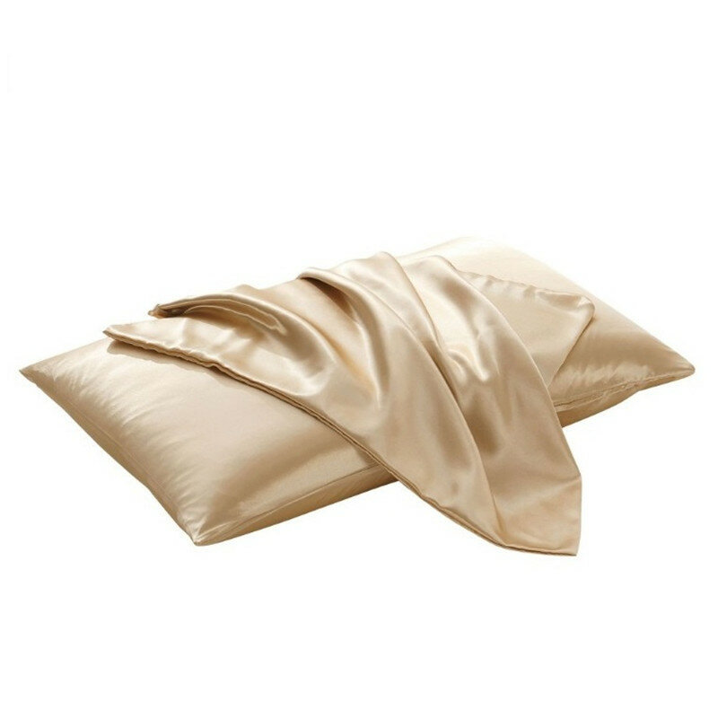 100% Silky Satin Hair Beauty Pillowcase Standard Queen 1PC