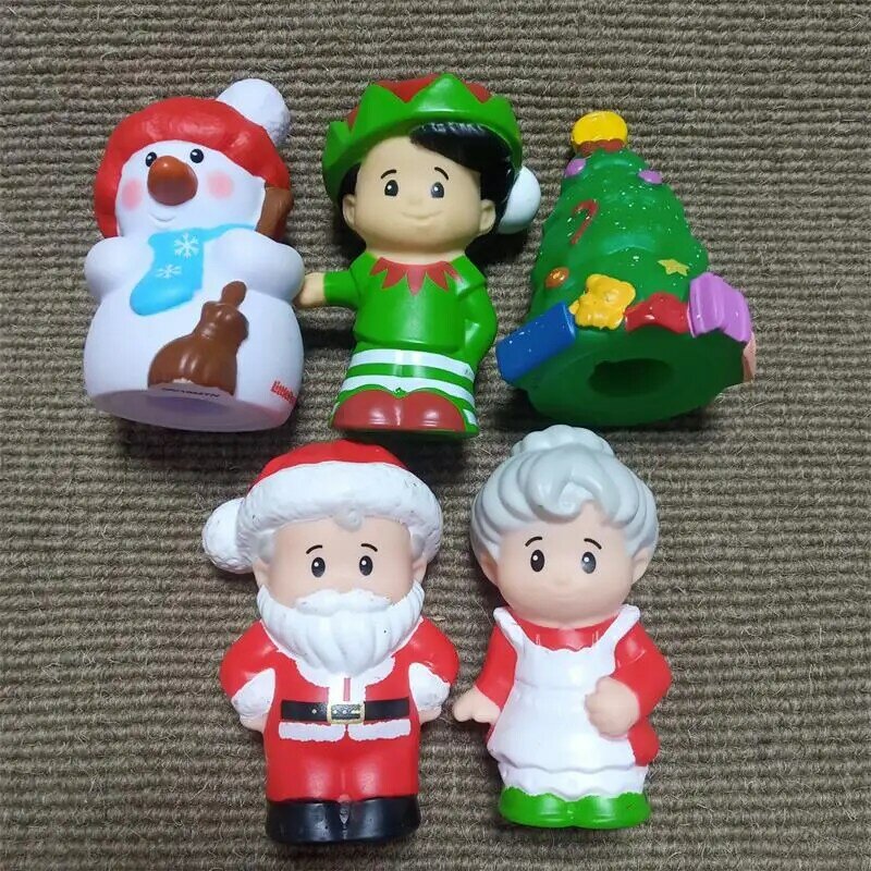 7CM Fisher Mini gente juguetes Princesa y DC Super JOKER y Robin Batman y trabajador figura de dibujos animados juguetes colección chico regalo de Navidad