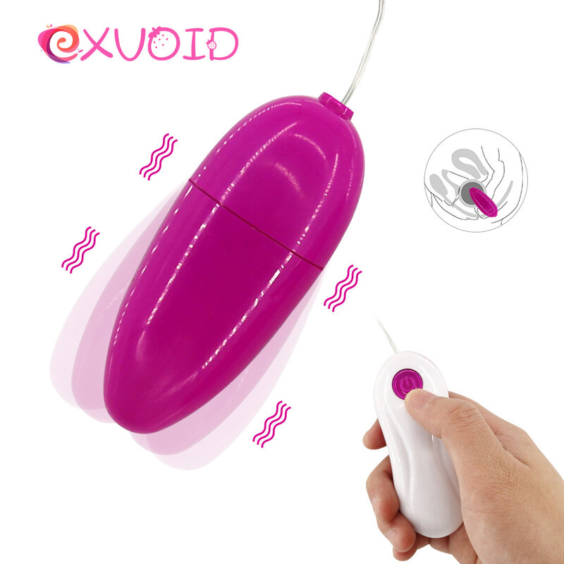 EXVOID-vibrador de huevo para mujer, Juguetes sexuales, masturbador femenino, con Control remoto de clítoris estimulador, masajeador de Punto G, producto para adultos