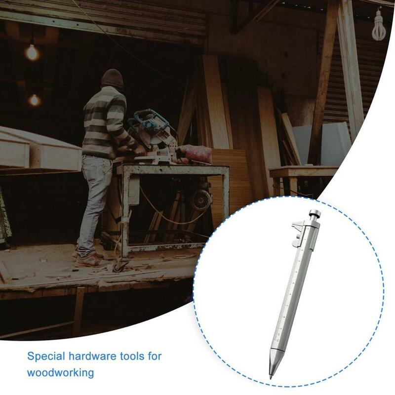 Wielofunkcyjny długopis z żelowym wkładem noniusz suwmiarka pióro kulkowe piśmiennicze punkt kulkowy 0.5mm Drop shipping 2021