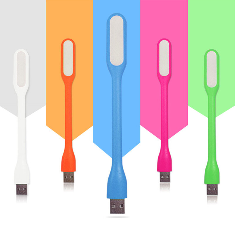 Mini Creative USB Luz LED de libro de verano Flexible plegable USB Lámpara LED Power Bank Notebook para la escuela suministros regalo Set Dropship