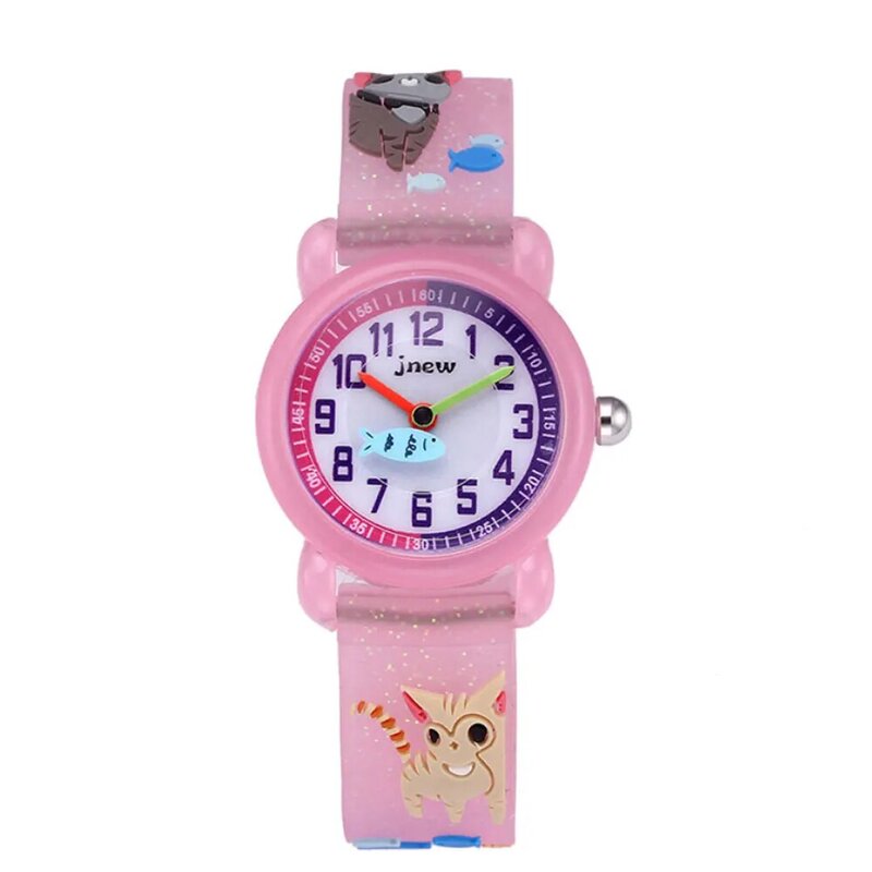 Наручные часы, детские, водонепроницаемые, с 3d-силиконовым рисунком, кварцевые, для начальной школы, для мальчиков и девочек, 2021