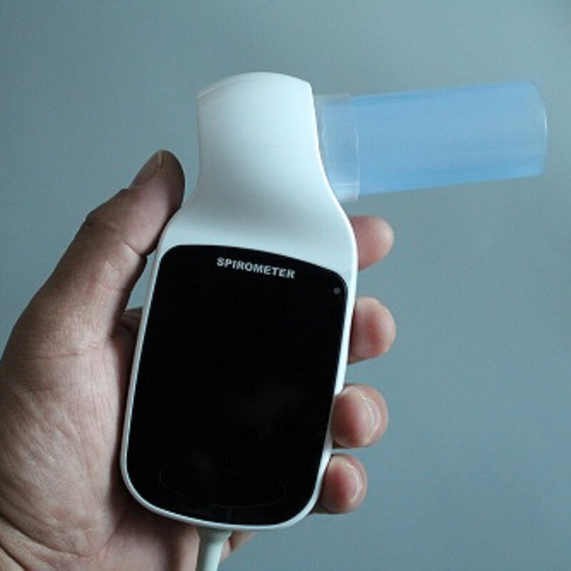 جهاز قياس التنفس الرقمي المحمول مقياس التنفس مزود بتقنية البلوتوث/USB/PC وظيفة التنفس بالرئة من نوع الضربة